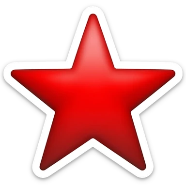 red star sticker