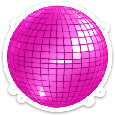 pink disco ball  sticker