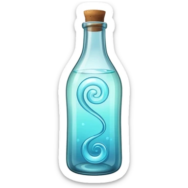 glass bottle energy sticker