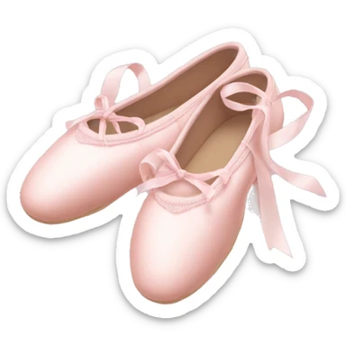 Pale pink ballet shoes sticker