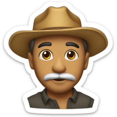 oscarito pelirojo cuba sticker