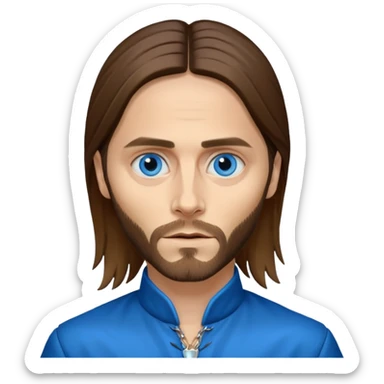 Jared Leto with blue eyes sticker