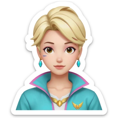 𝗍𝖾𝖾𝗇𝖺𝗀𝖾 𝗆𝖾𝗋𝖼𝗒 𝖿𝗋𝗈𝗆 𝗈verwatch, 𝗋𝖾𝗅𝖺𝗑𝖾𝖽 𝖼𝖺𝗌𝗎𝖺𝗅 𝟪𝟢'𝗌 𝗐𝖾𝖺𝗋, 𝖻𝗋𝗂𝗀𝗁𝗍 𝗉𝖺𝗌𝗍𝖾𝗅 𝗉𝗂𝗇𝗄 𝖺𝗇𝖽 𝗍𝖾𝖺𝗅  sticker