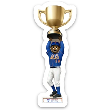 Mets with trophy sticker