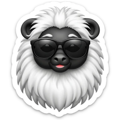 gnu with big sunglasses sticker