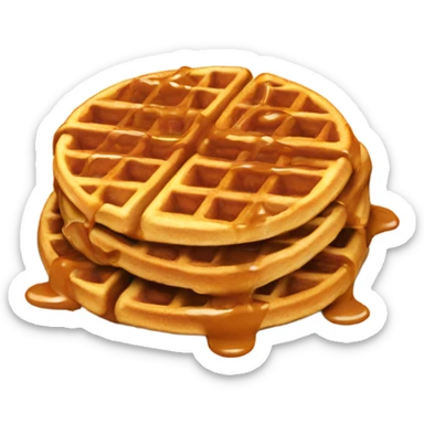 Caramel waffles sticker