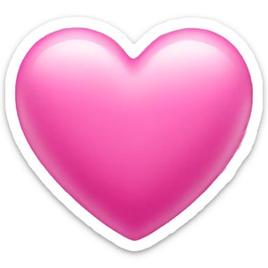 Pink heart sticker