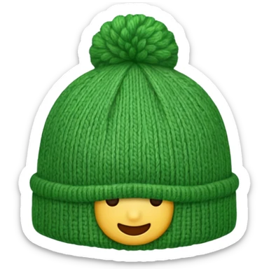 Green hat, Lost & Found Object. sticker