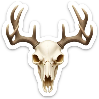 Deer skull sticker