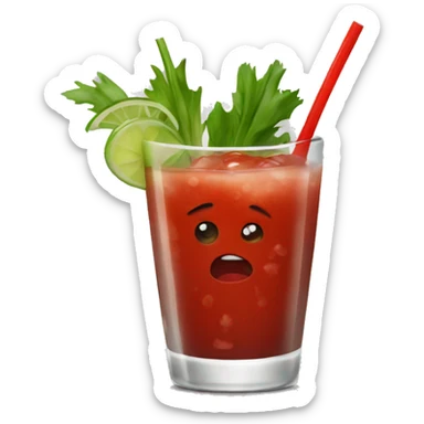 Bloody Mary drink sticker