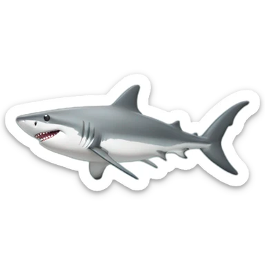Requin avec casquette a l’envers sticker
