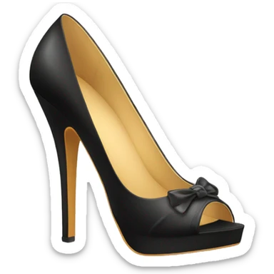 High heels blach sticker