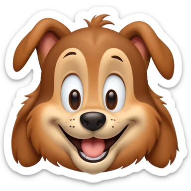 goofy Disney dog smiling sticker