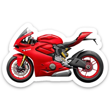 Ducati Panigale (Sportbike) - Ducati Panigale V4 (Model Year: 2022) (Iconic colour: Red) sticker