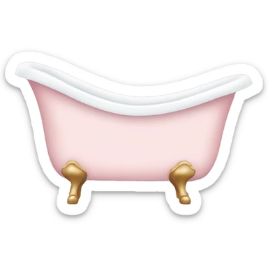 light pink bathtub  sticker
