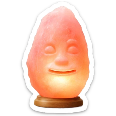Pink Himalayan salt lamp sticker