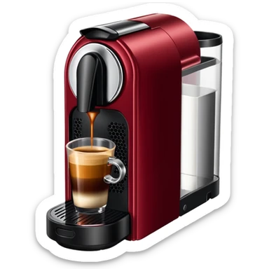 Nespresso dark red vertuo coffee pod sticker