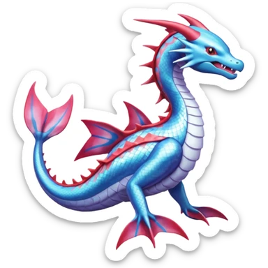 Gyarados-Milotic-Salamence-Suicune-Kyogre-fusion, full body sticker