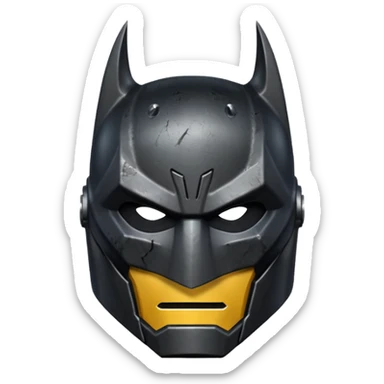Dark Knight helmet sticker
