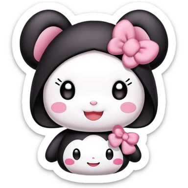 My melody with Kuromi sticker