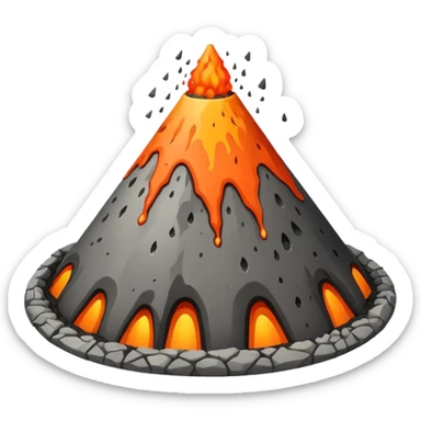 neutral Volcano sticker