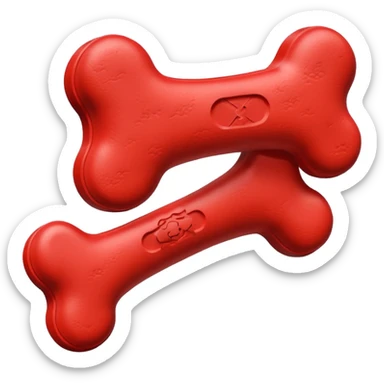 Doggy Rubber Bone sticker