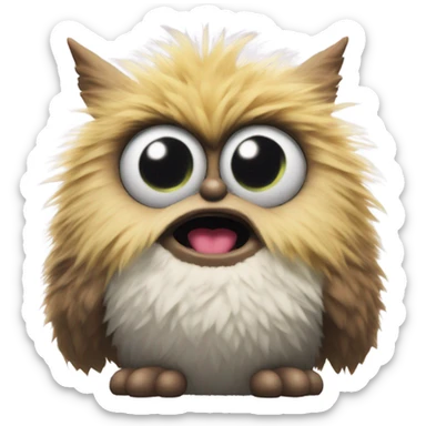 Furby toy with hostile intent sticker