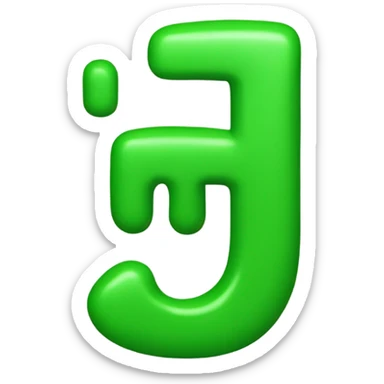 The letters MLO in green  sticker