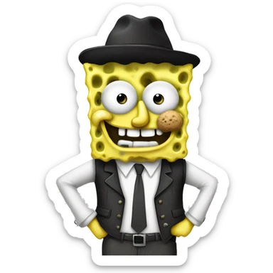 Gangsta SpongeBob  sticker