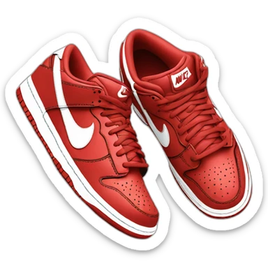 Nike low dunk red sticker