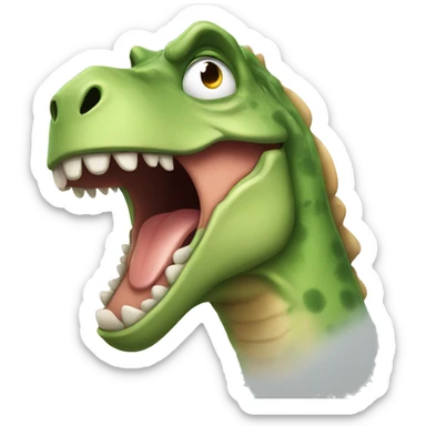 Dinosaur crying sticker
