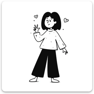 hand-drawn doodle style of 'Dana Dawson', playful, casual, with a small heart accent sticker