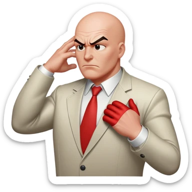 Kingpin from Spider-Man grabbing someone’s head sticker