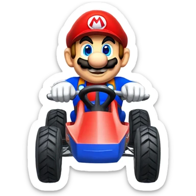 mario cart sticker