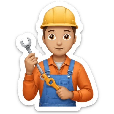 Workshop worker sticker