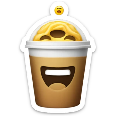 Cofre in a disposable cup sticker