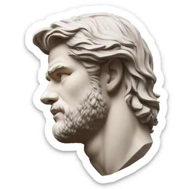 chris hemsworth greek sculpture sticker