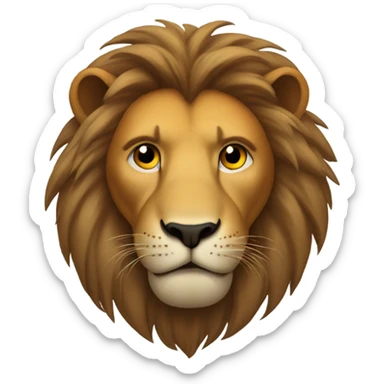 lion with scar over his eye sticker