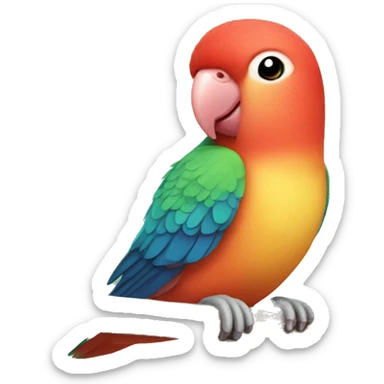 Fischer’s lovebird sticker