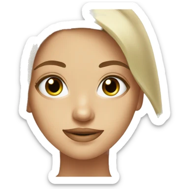 beautiful girl green eyes light brown haie sticker