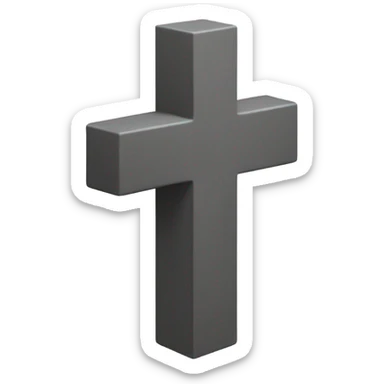 3D Cross sticker