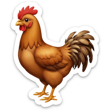 chicken eat sticker