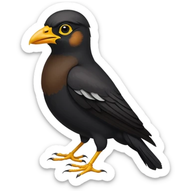 A common myna bird emoji sticker