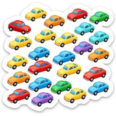 Create 207 car emoji for free sticker
