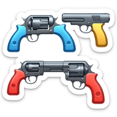 5 guns sticker