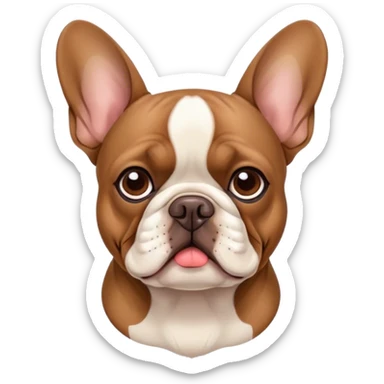 Buldog francés Brown  sticker