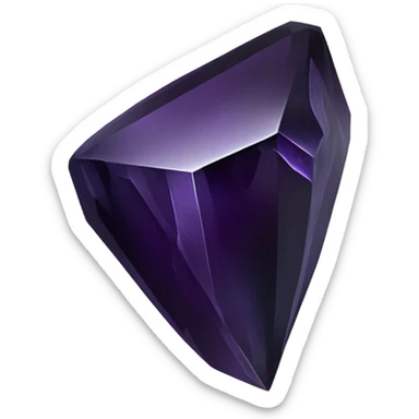 purple obsidian crystal sticker