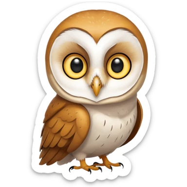 barn owl sticker