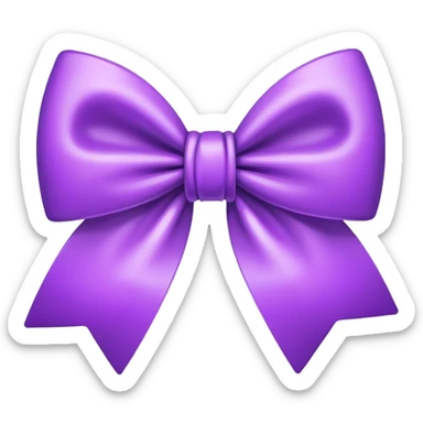 moño morado sticker