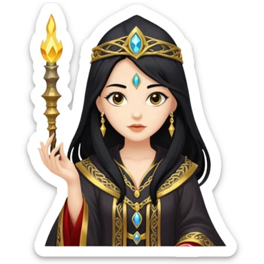 portrait of Elegant sorceress 




 sticker